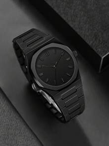 1PC Men Fashionable And Minimalist Quartz Watch, Polygonal Dial, Suitable For Daily Wear, Gifts For Friends On Holidays Such As Birthdays, Christmas, Thanksgiving, Etc