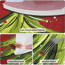 Water-Resistant Round Tablecloth With Elastic Edge For 40-44" Tables - Gift-red Tree - View 9