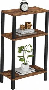 Small Side Table, Narrow End Table, Skinny Sofa Table, Slim Nightstand, Couch Table, Living Room, Bed Room, Brown TB01BB062,23090393 - 巧克力棕 - 查看 1