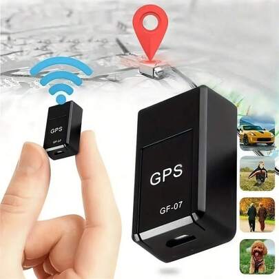 1pc Mini GF-07 GPS Car Tracker Real Time Tracking Anti-Theft Anti-Lost Locator Strong Magnetic Mount SIM Message Positioner Auto