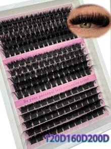 15 包 280 簇蓬松 60+80+100 股 0.07 毫米粗水貂毛睫毛 12-20 毫米混合长度 5D 褶皱俄罗斯卷睫毛延长 戏剧性浓密黑色单簇假睫毛 睫毛簇、睫毛簇、单根睫毛、睫毛、假睫毛 - 黑色 - 查看 21