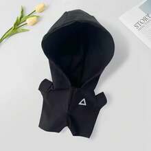 17 cm Puppenkleidung - Kapuzen-Jumpsuit Outfit Set für LABUBU Puppe (Puppe nicht enthalten)