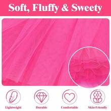 Tutus For Women 5 Layered Adult Tutu Skirts For Women Halloween Tutu For Womens 80s Costume Womens Fully Skirt Tulle Skirt{"Size_name":"OneSize","Color_name":"HotPink"} - Hồng nóng - Xem 5