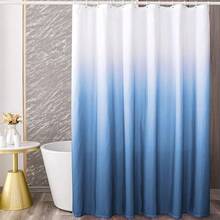 Ombre Shower Curtain Sets For Bathroom Accessories Fabric Polyester Waterproof Modern Shower Curtain Liner With 12 Hooks Navy Blue W72xL72{"Color_name":"Navy","Size_name":"72\"Wx72\"L(Packof1)"} - 多色13 - 查看 1