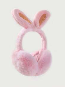 1pc Cute Rabbit Ear Foldable Warm Earmuffs For Kids - Multicolor - View 11