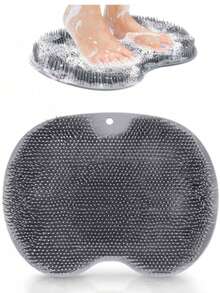 1 szt. Różowy silikonowy masażer do stóp i zestaw ściereczek do łazienki Wystrój łazienki Wystrój jesienny Powrót do szkoły