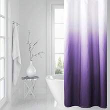 Ombre Dark Purple Shower Curtain Sets For Bathroom Accessories Fabric Polyester Waterproof Modern Shower Curtain Liner With 12 Hooks Purple W36xL72{"Color_name":"Purple","Size_name":"36\"Wx72\"L(Packof1)"} - 多色26 - 查看 3