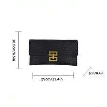 Fashion Hot New Woven Pattern + Anti-Theft Lock Design, Can Be Used For Daily Shopping Collection Of Mobile Phones, Change, Cards Used In The Envelope Handbag.