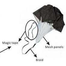 EastyGold Running Speed Chute Resistance Parachute 56 Inch Powerchute Umbrella Training Sprint Power Soccer Trainer For Runner, Football, Soccer Drilling