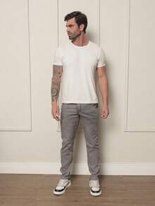 Men's Jeans Fashion Blogger Street Style - Light Grey - View 5