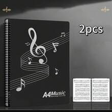 A4 Music Score Folder - 40 Page Flip Piano Sheet Music Stand, Durable PP Paper, Suitable For Beginners, Choirs, Bands, Solo Performances File Organizer - Various Colors, Waterproof & Durable, Multipurpose For Music Folders, File Folders, Music Class Supplies, Music Accessories, Office Supplies, Guitar Accessories, Performance Accessories, Music Storage, Music Decor, Holiday Gifts, Birthday Gifts, Valentine's Day Gifts, Etc. - Multicolor - View 14