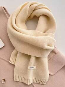 1pc Comfortable Knitted Thick Scarf - Soft, Warm, Fashionable, Versatile Unisex Fashion Accessory & Ideal Christmas Gift For Friends And Family