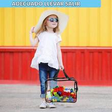 2 Paquetes De Bolsas Grandes Para Juguetes Con Etiquetas, Para Bloques De Construccin, Rompecabezas, Libros Para Nios 2PCS - L - 4PCS-L - Ver 7