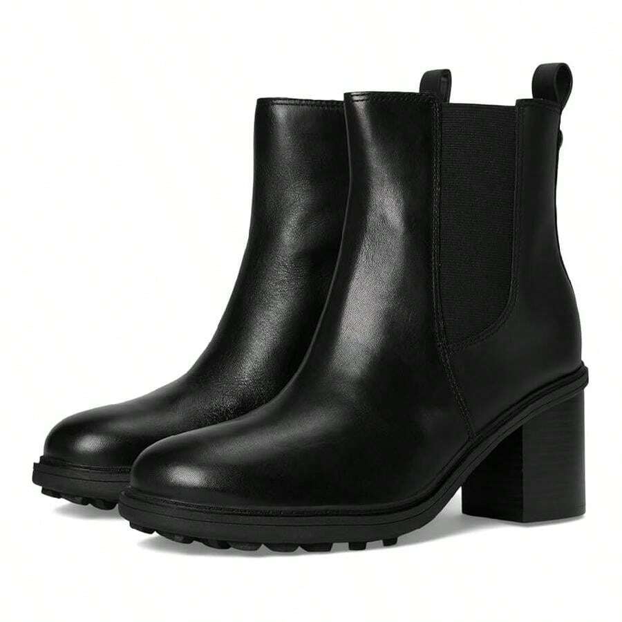 Vionic Truckee J0721L1001 Women's US 8.5 Black Leather Ankle Boots ZOGG1349 - 黑色 - 查看 1