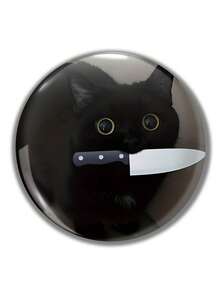 1 Stück 4,4 cm/1,73 Zoll Sicherheitsnadel Abzeichen mit witzigem Muster, Knopf Brosche, geeignet zum Anbringen an Kleidung, Taschen, Rucksäcken, lustiges Geschenk für Freunde und Familie