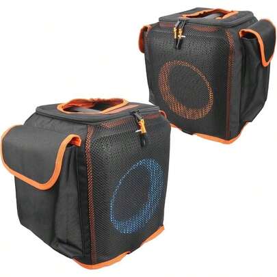 u200Bu200BBXAXGX Funda Compatible para Altavoz PartyBox Encore Essential - Protector Antiaraazos con 2 Bolsillos y Malla Transpirableu200B