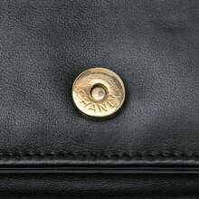 CHANEL Authenticated  PRE-OWNED Pleated Crumpled Le Boy Wallet On Chain Bag - 黑色 - 查看 9