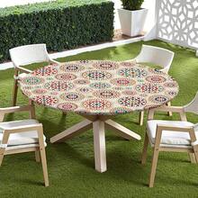 Water-Resistant Round Tablecloth With Elastic Edge For 40-44" Tables - Daily-dots - View 6