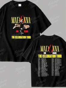 Women's T-Shirt 100% Cotton NEW Pop Singer Style Premium Casual - Madonna. 507056 - Xem 2