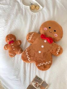Novo Boneco de Natal Homem de Gengibre Chaveiro de Pelúcia Boneco de Pelúcia Decoração de Festa Árvore de Natal Almofada Presente Surpresa de Ano Novo para Namorado e Namorada Presente de Natal - Multicolorido - Visão 6