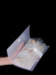 1 件 3 英寸两用便携式存储相册（容量 84/120/160/240，适合照片/小珠宝），防尘、防潮、抗氧化，平衡珠宝存储和记忆保存，适用于旅行和返校季节 - 無色 - 查看 7