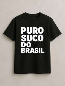 Shirt Basic T-Shirt T-Shirt Less Is More Pagode  Pure Juice Of Brazil Unisex 100% Cotton - Black 2 - View 1