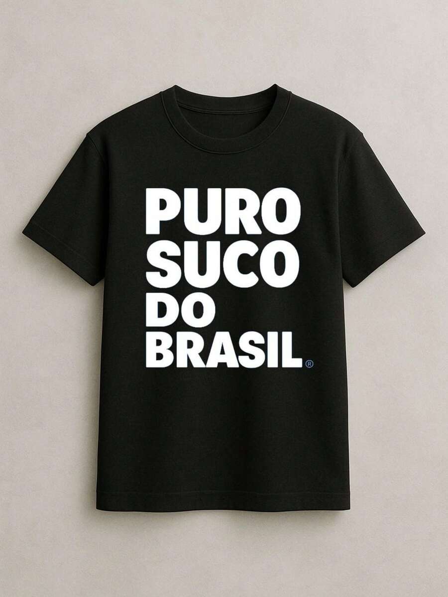 Shirt Basic T-Shirt T-Shirt Less Is More Pagode Pure Juice Of Brazil Unisex 100% Cotton - Black 2 - View 1