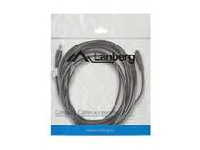 Lanberg CA-MJFJ-10CC-0050-BK Audio Cable 5 M 3.5mm Black - White - View 2