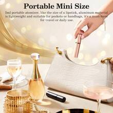 2PCS Perfume Travel Refillable Bottle, Bottom - Filling Fragrances Perfume Atomizer, Empty Cologne Dispenser, Portable Sprayer Pocket Size On Go 5ml Silver, Gold - Đen, Vàng - Xem 6