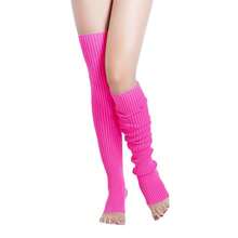 V28 Long Leg Warmer, Women's Men 80s Party Ribbed Knit Dance Sports{"Color_name":"Hole71-Rose"} - 多色7 - 查看 3