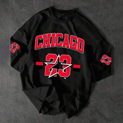 Camiseta Básica e Oversized Algodão Unissex Chicago Star 23 Arte Exclusiva Basquete