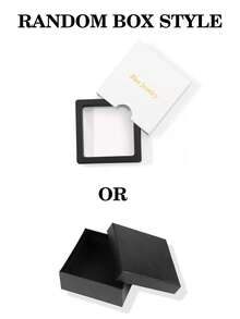 BLOVEMEE 1 件嘻哈 925 纯银 1 克拉 6.5 毫米莫桑石戒指，适合男士日常佩戴、婚礼、时尚珠宝、情人节礼物