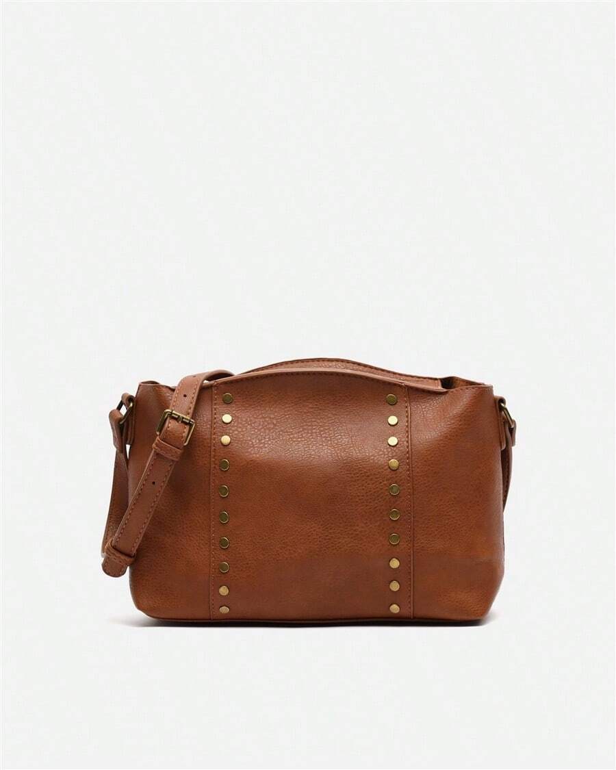 Misako Women Top Handle Bags - Camel - View 1
