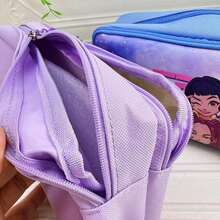 1pc KpopDemonHunter Large Capacity Pencil Case, Durable Oxford Cloth Pencil Box, Portable Storage Bag, Suitable For School & Office Supplies, Christmas Gift, Christmas Decor, Random Style - Multicolor - View 5