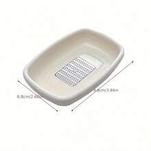 [Easy-Clean] 1pc Fine Mesh Ginger Grater & Crusher | Stainless Steel | Easy-Clean Plastic Design | Kitchen Use