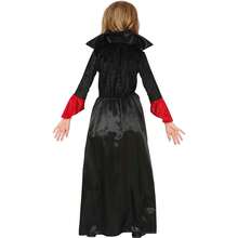 KIWI Red And Black Vampire Costume For Girls, Kids Vampire Costume With Rich Textured Details - Multicolor - View 3