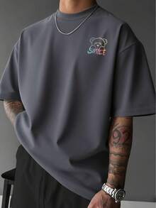 男士休闲百搭简约图案印花短袖T恤