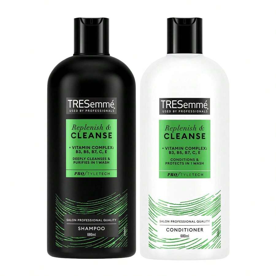 TRESemmé Tresemme Shampoo & Conditioner Bundle 680ml Each – Replenish & Cleanse - Green - View 1