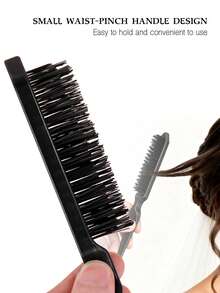 1件/3件/4件/5件装竹木柄美发刷套装，包含染发刷、胡须刷、挑染刷、梳子，男女通用染发工具套装 - 彩色 - 查看 7