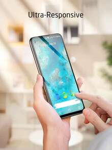 Lot de 4 films de protection d'écran en verre trempé HD compatibles avec Samsung Galaxy, iPhone, Xiaomi, Redmi, Honor, compatibles avec les coques, anti-traces de doigts et anti-rayures, idéal pour les amoureux, toucher soyeux, absorption automatique, dureté élevée, bords arrondis, design anti-poussière, installation facile. - Transparent - Voir 6