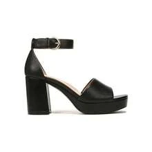 Naturalizer Pearlyn I6007L3-001 Women's 9 Black Leather Platform Sandals ZAP397 - 黑色 - 查看 2