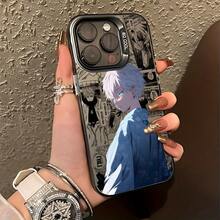 Anime Cool Blue Eyes G-Gojo Phone Case Compatible With IPhone 17, 16e, 16, 15, 14, 13, 12, 11, Mini, Pro Max, Air X, XR, XSMAX, 8, 7 Plus - Shockproof Matte Back Cover - 混色 - 查看 2