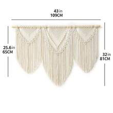 1pc Bohemian Handmade Woven Tapestry Wall Decoration Bedspread Hanging Decor, Flag For Room, Room Decor, Tapestry, Wall Art, Home Decor, Room Stuffs, Flags For Room, Tapestry Wall Tapestry - Ivory - View 13