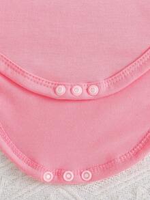 10pcs Baby Girl Solid Color Long Sleeve Bodysuit And Elastic Waist Long Pants Set, Comfortable Casual Outfit - Multicolor - View 8