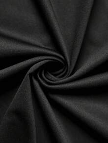 Anime Print Round Neck T-Shirt 100% Cotton Geisha - Black - View 4