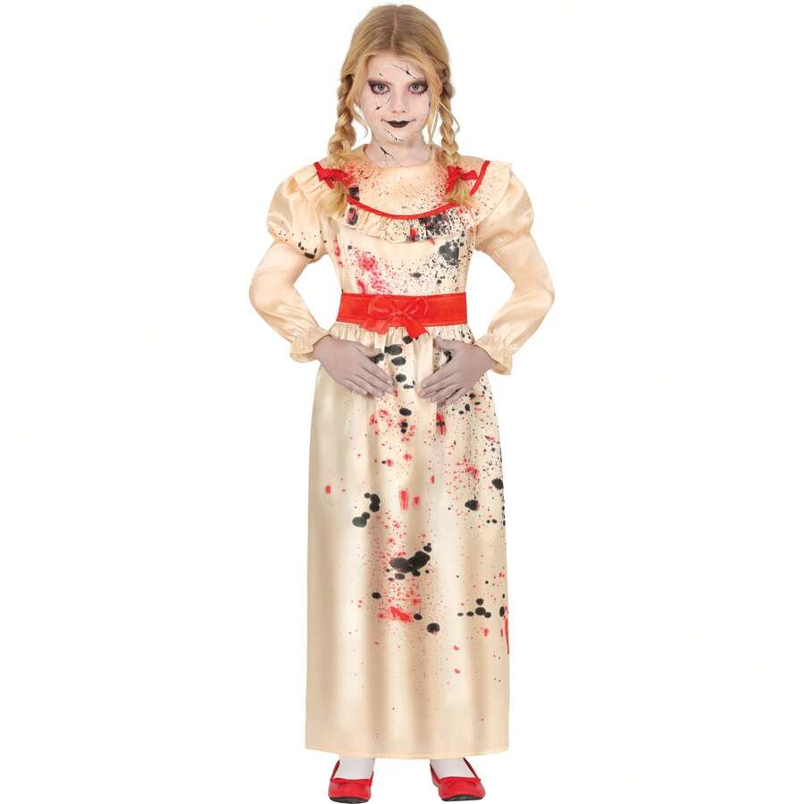 KIWI Puppenfresser-Kostüm für Kinder im gruseligen Stil für Jungen und Mädchen, Gruseliges Halloweenkostüm mit blutigen Details und finsteren Effekten, Perfekt für Horrorpartys, Wettbewerbe und Mottofeiern in verschiedenen Größen – KOSTENLOSER Versand ✅ Lieferung innerhalb von 24/48 Stunden nach Spanien (Halbinsel) - Verschiedenfarbig - Übersicht 1