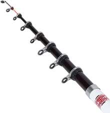 ZJchao Cañas de Pesca de Lanzado de Fibra de Carbono portátil Barra de Pesca Poste - Longitud 2,4 m - Ver 7