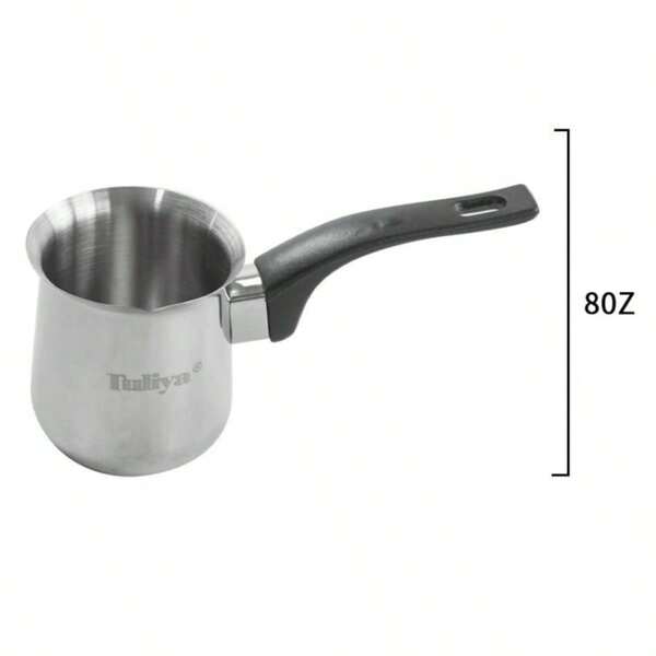 Stainless Steel Milk Frothing Pitcher, Used For Coffee Latte Art, Suitable For Baristas, Coffee Lovers, And People Who Make Espresso, Cappuccino, And Latte. There Are Three Sizes Available - 5 Oz / 8 Oz / 12 Oz.