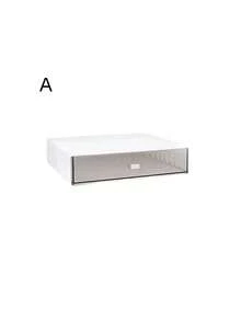 1pc Luxury Ins Style Desktop Storage Box, Office/Desk Organizer Drawer, Transparent Stacking Compartment Box