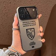 Custodia per passaporto della Repubblica di Sandzak, compatibile con 17, 16, 15, 14, 13, 12, 11 Pro Max e Air, multicolore, opaca, con effetto laser metallico aurora - compatibile con 17, 17 Pro, 17 Pro Max